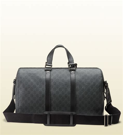 gucci mens bag duffle|luxury black duffle bag men's.